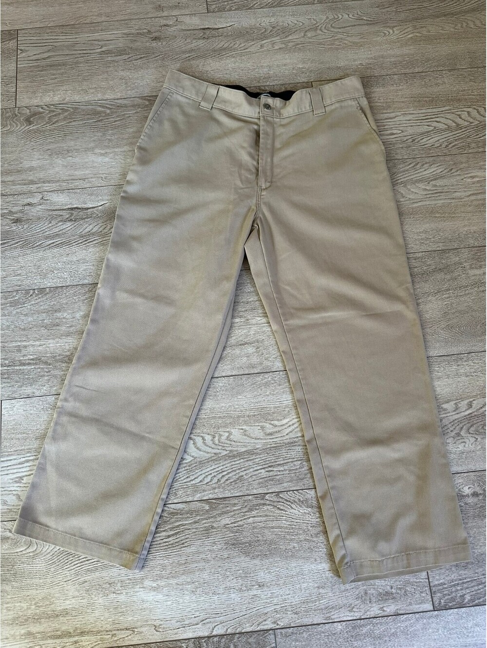 Dickies Skateboarding Flex Pants Men's 38x30 Khaki Tan Flat Front Twill Skate